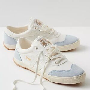 GOLA BADMINTON VOLLEY OFF WHITE ICE BLUE SNEAKERS 39 8